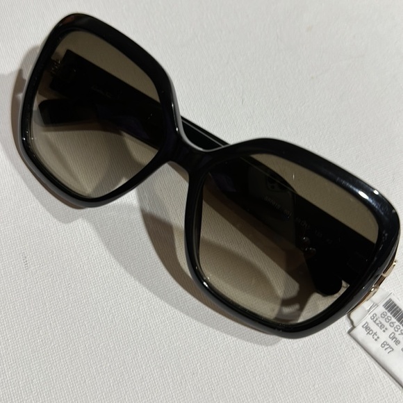 Salvatore Ferragamo Square Black Gold size 56-15 Black 
Frame gradient lenses main image 15